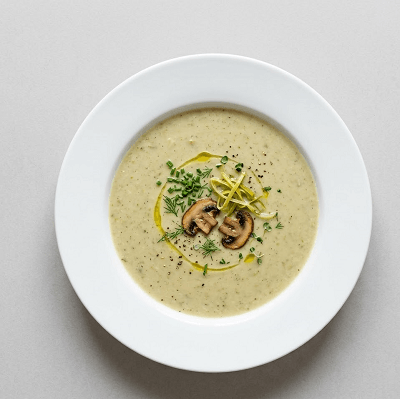 Leek, Mushroom & Potato Soup 