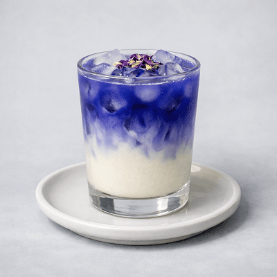 Iced Butterfly Pea Latte 